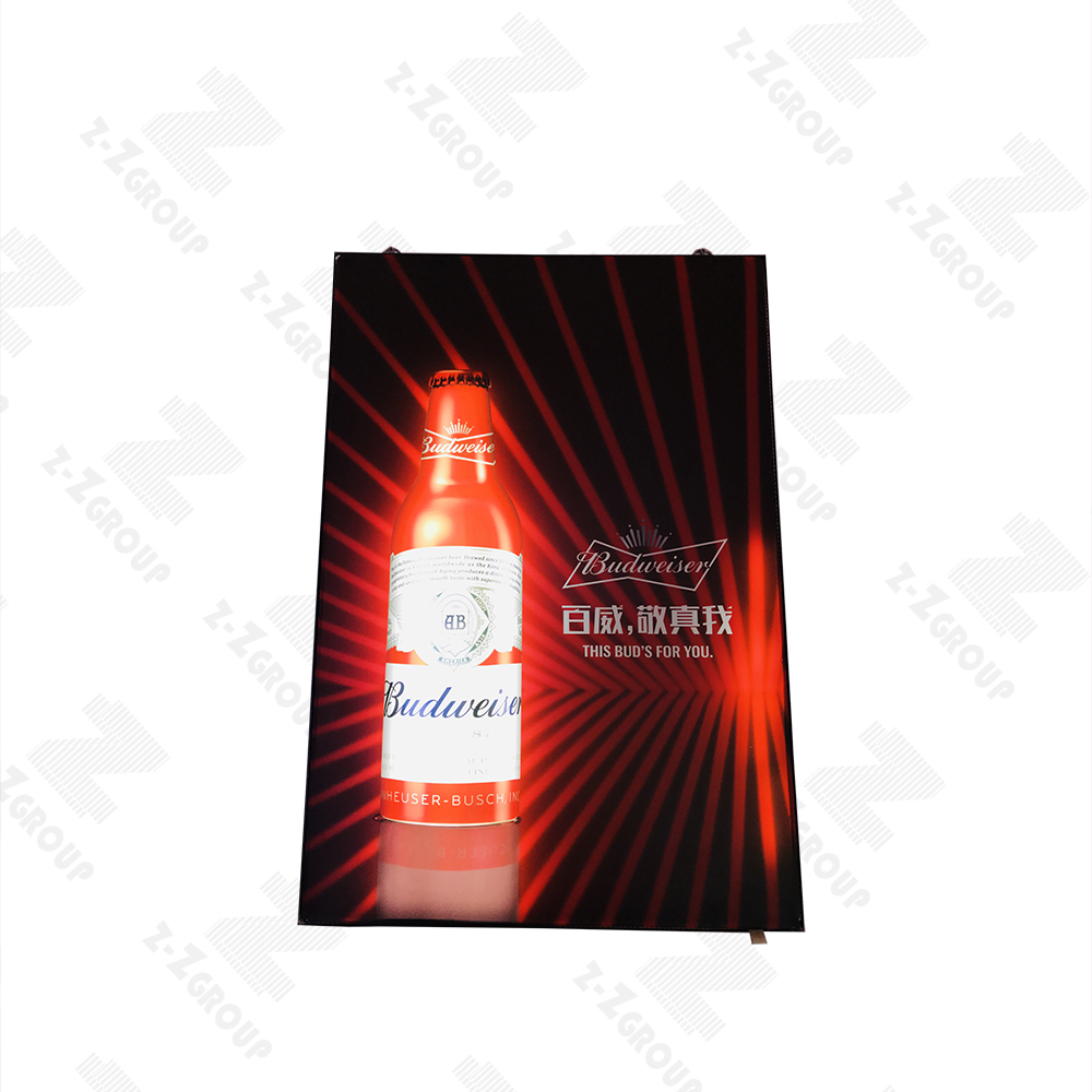 Custom Size Fabric LED Light Box Wall-mounted — Aluminum Frame, UV Printed PVC/Fabric Graphic