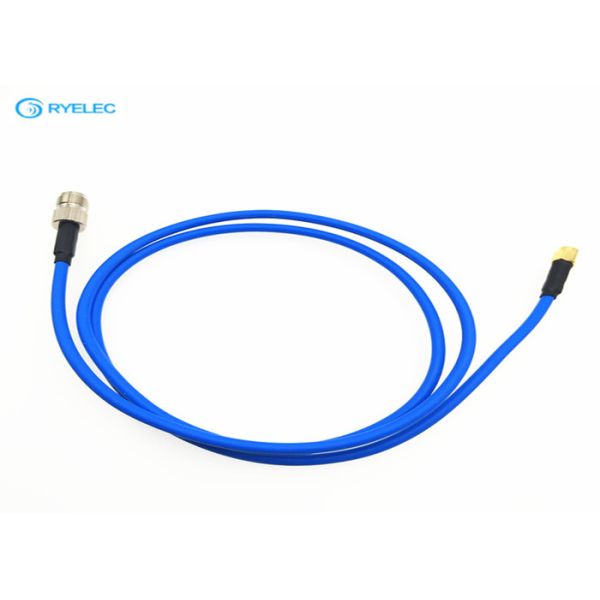 Coaxial Low Loss SMA To BNC Cable  , Semi Flexible Custom Cable Assemblies