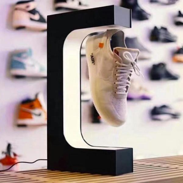 floating magnetic shoe display sneaker levitation Suspension Acrylic Advertising