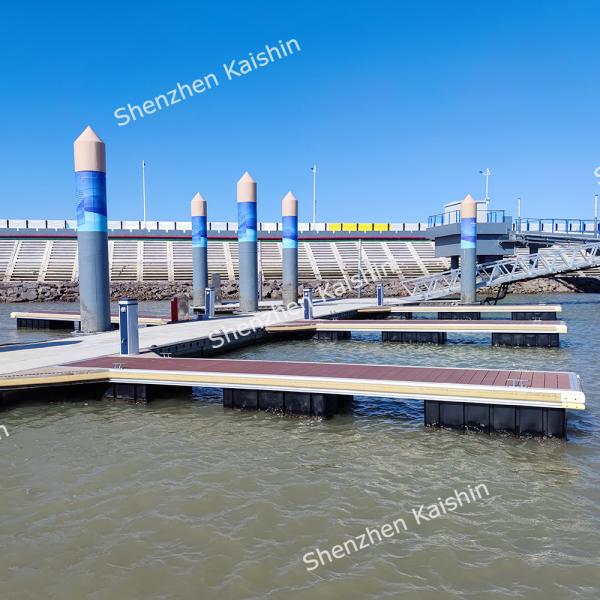 Suporte de alumínio da pilha da passagem da ponte de flutuação de Marine Aluminum Floating Docks Marina