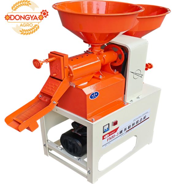 220V 4HP Mini Combined Rice Mill 300kg Per Hour Rice Husk Machine