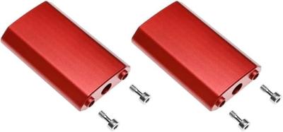 Alvin's Cables 2.4 Extender d'axe incliné pour DJI Ronin 2 Gimbal, bloc d'axe incliné de 60 mm augmentant la hauteur pour les caméras plus hautes, un ensemble rouge-A0129