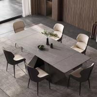 Luxoso cuadro comedor extensible mesa rectangular 4 10 asientos