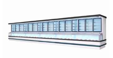 Commercial Combined Cooler Freezer with Auto Defrost Danfoss Compressor and LED Lighting for Restaurant Vegetable Display
