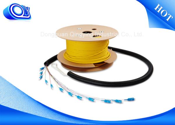 LC Connector Single Mode / Outdoor Armored Fiber Optic Cable / 12 Strand Multimode Fiber Optic Cable