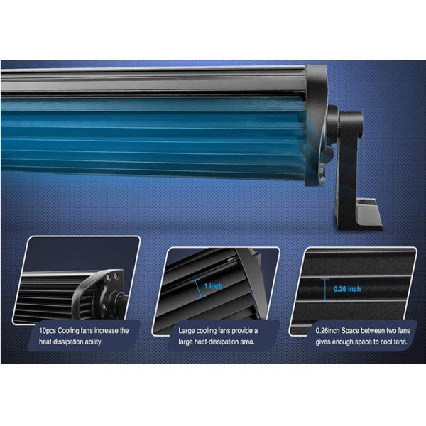 12V 22 Inch Truck LED Bar , Dual Row LED Light Bar Input Voltage 9-30V DC