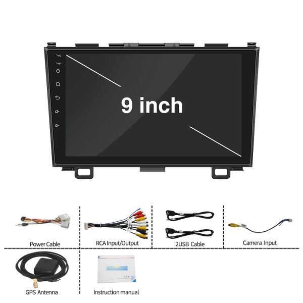 2 Din Car Radio Android Carplay For Honda CR-V 3 CRV 2007-2011 Multimedia Player Navigation GPS Auto Stereo Head Unit
