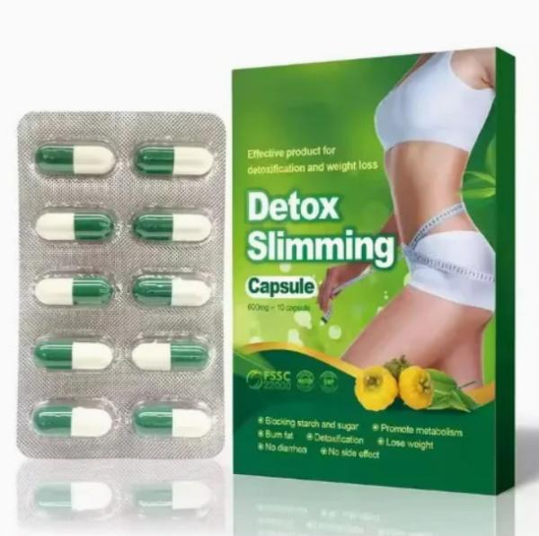 Detox Slimming Capsules Supplement for Weight Loss and Detox Boosts Metabolism Enhances Energy
