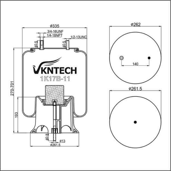 Весна воздуха Firestone W01-M58-8749 Goodyear 1R13-153 готовая для того чтобы грузить трейлер 90557168 Голландии (Neway) (AR250-12,16,17)