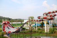 Glissière d'eau du Roi cobra de fibre de verre/terrain de jeu lisses faits sur commande de parc aquatique