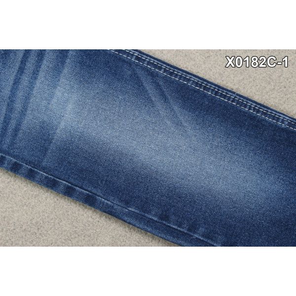 Tela media del dril de algodón de la tela cruzada del estiramiento de la tela de los vaqueros de las mujeres del peso para los pantalones regulares de la muchacha