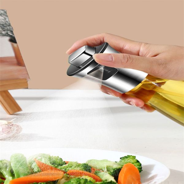 200ml Glass Olive Oil Sprayer Vinegar Bottle for Cooking Salad BBQ Kitchen Utensil