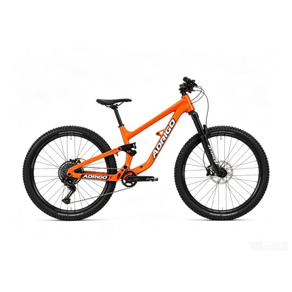 24er Boost Junior Full Suspension Bike Frame XC/Trail 115mm travel Kids Bicycle