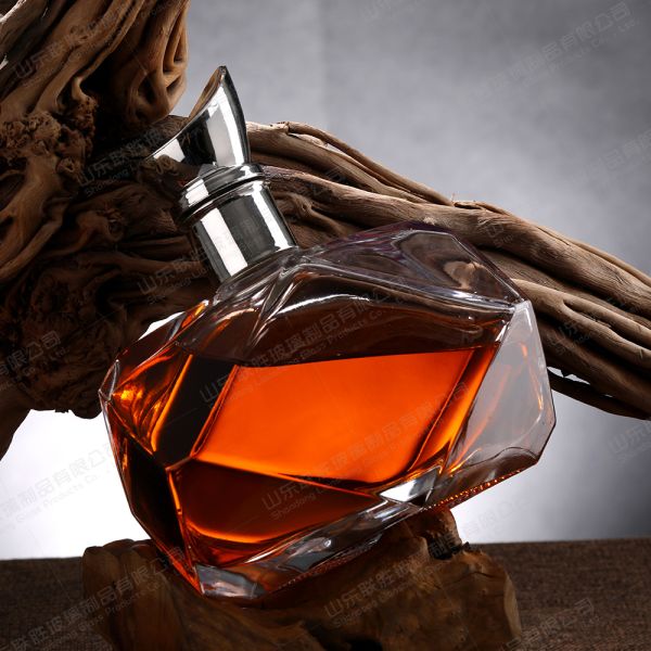 Стеклянная бутылка текилы в форме бриллиантов 500 мл 700 мл 750 мл для винного промышленного напитка