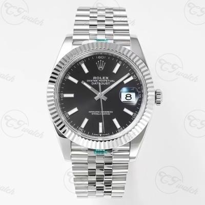 Montre Rolex de luxe Datejust m126334 Noire avec mouvement Super Clone 3235