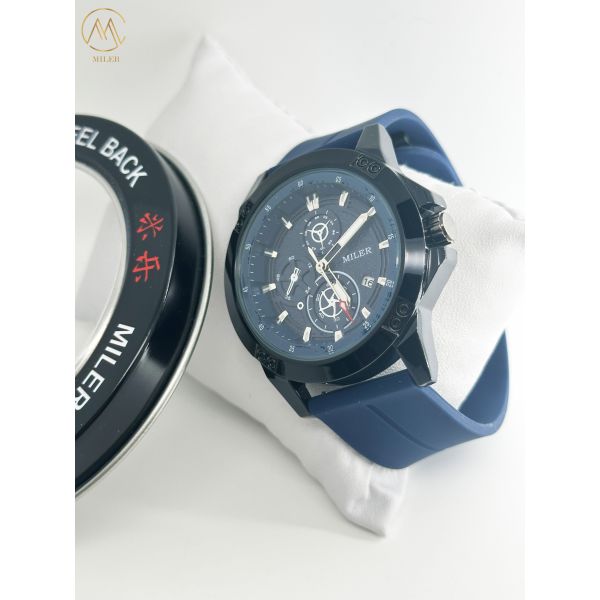 MILER Watch 1005 Sports Silicone Band Calendar 3ATM Waterproof Watch Quartz Movement
