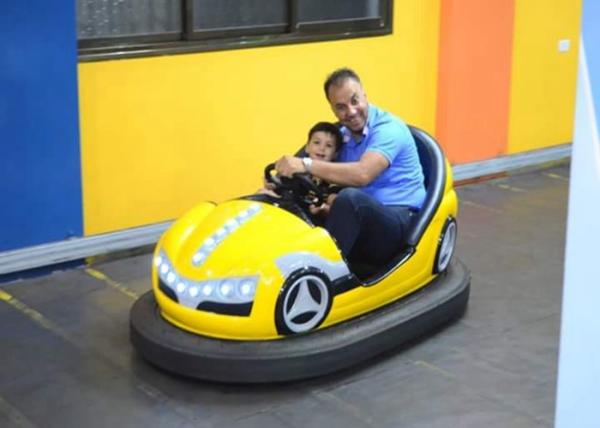 Double Seats Indoor Kids Dodgem Cars Built In MP3 Music Box Control