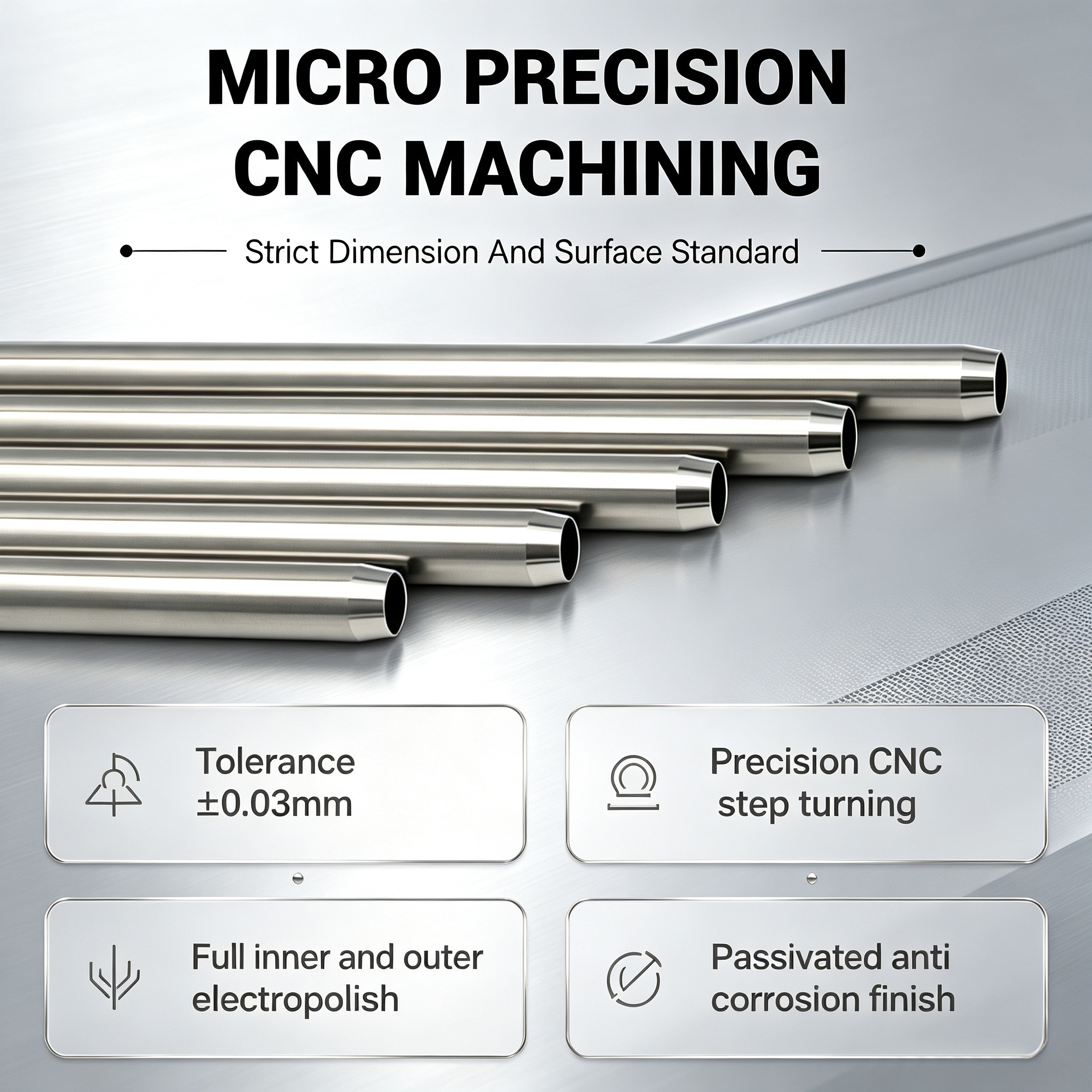 Customized MKA Chamfered Stainless Steel Tube