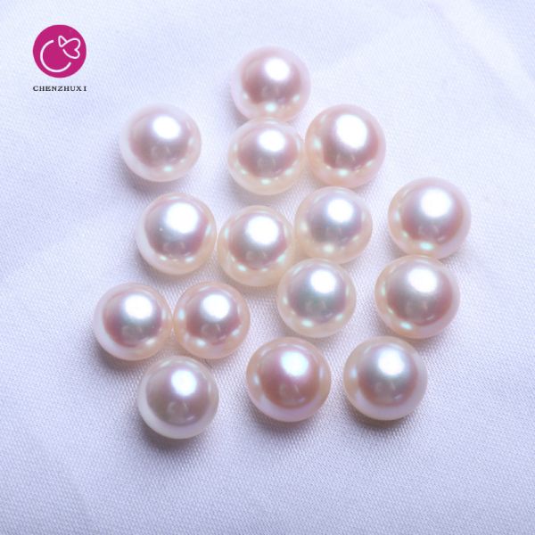 Wholesale Loose Round Grade Natural Pearl Chinese Cultured No Hole Freshwater Pearls