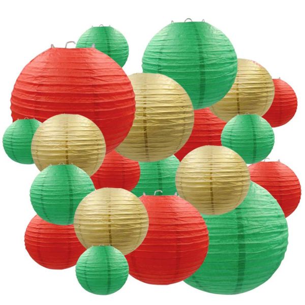 Wholesale Customized Printing Hanging Round Colorful Paper Lamp Paper Lanterns