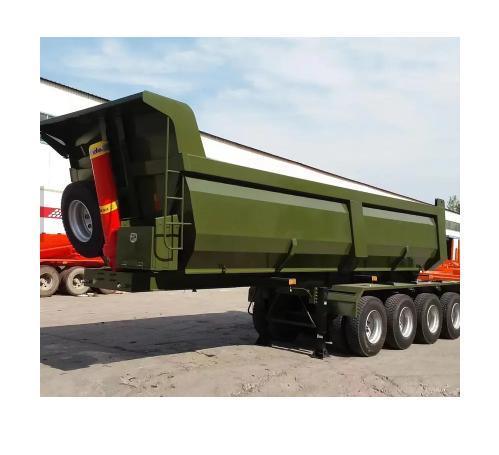 Customization 20FT 40FT Hydraulic Lift Flatbed Trailer Forward Tilt Dump Bed Semi Trailer