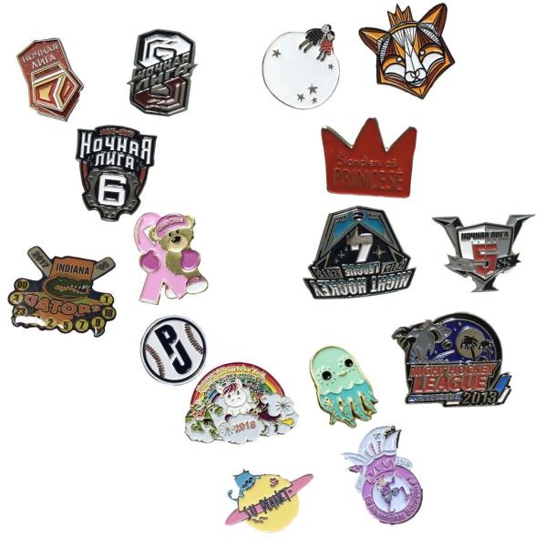 Shiny Gold Plated Custom Lapel Pin Soft Enamel Symbols Custom Logo Badge
