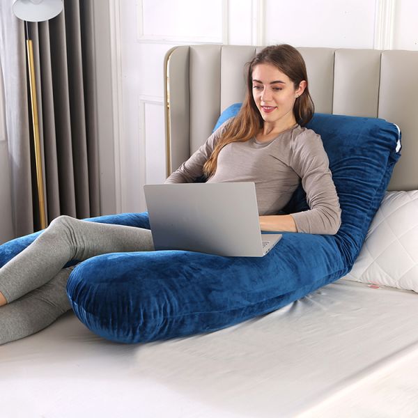 Подушка тела волокна 100% полиэстер подковообразная для беременной женщины