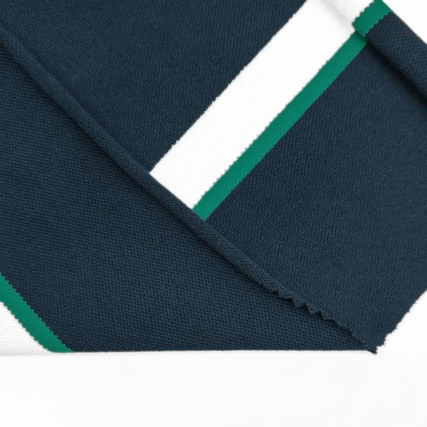 Custom Striped Knitting Fabric for Fashion Dress, China Supplier Sustainable Stripe Pique Fabric for Garment/