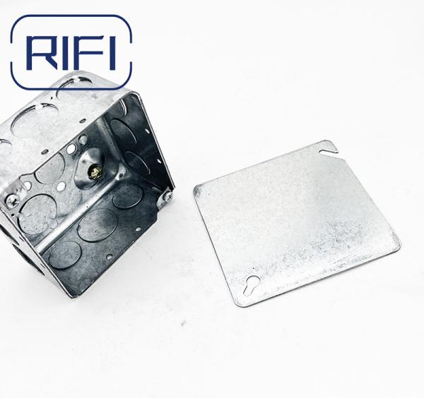 UL Listed Outdoor Electrical Galvanized Metal 4x4 Square Junction Boxes