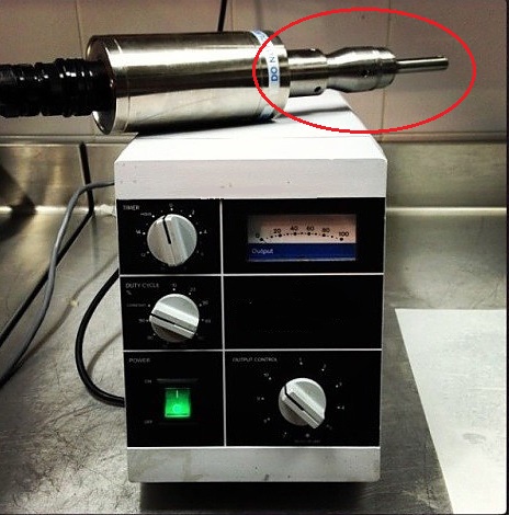 Ultrasonic Homogenizer Medical Equipment Parts Titanium Sensor Nature Silver Color