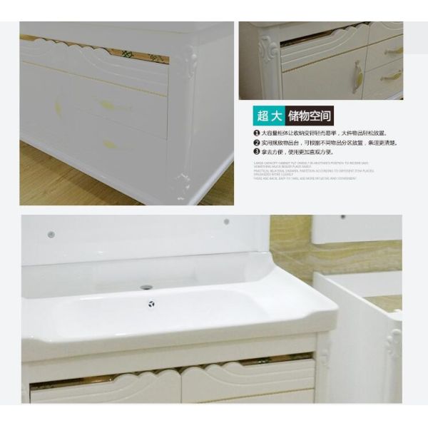80 X48/cm PVC bathroom cabinet / wall cabinet / hung cabinet / white color for bathroom
