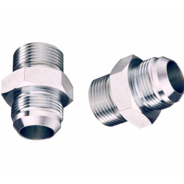 Résistants de tuyaux en acier inoxydable Adaptateur Bsp Homme à Homme Sceaux à cône à 60 degrés Composants hydrauliques