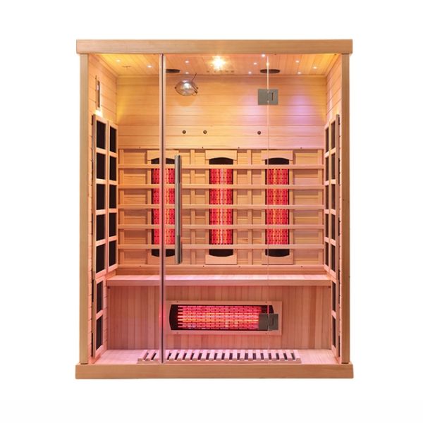 100-178kg Smatmak Transparent Tempered Glass Far Infrared Sauna Comfort And Safety