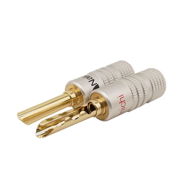 Практически медные штепсельные вилки диктора Nakamichi, соединители банана Nakamichi мужчины