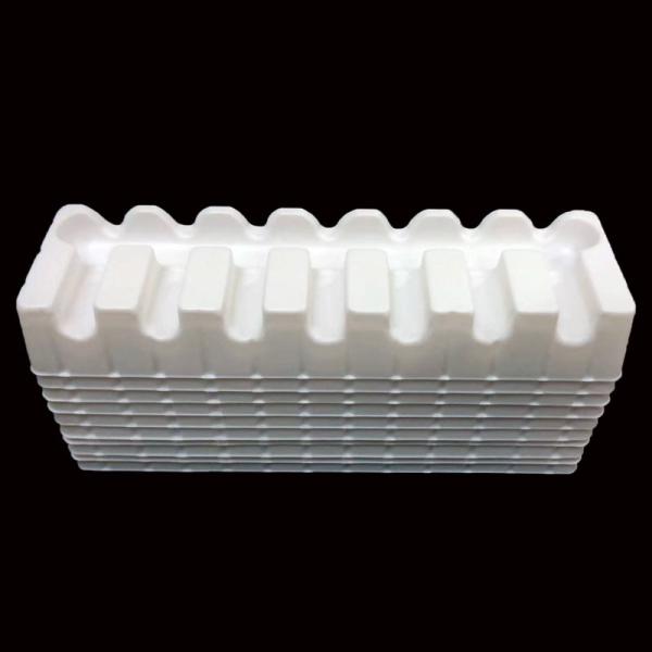 Custom 7 Cells Ampoules Plastic Tray White PS Material Lightweight Durable Insert for Box