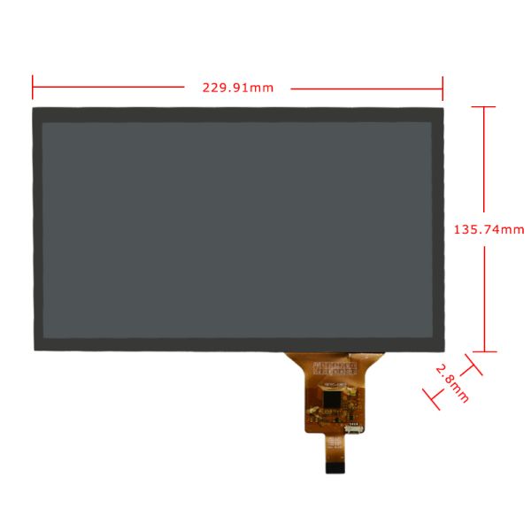 10.1 Inch 1920x1080 Thin FHD Panel TFT LCD Module Optional Touch Panel