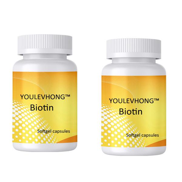 USA Hair Nail Growth Biotin Supplements 60 Capsules Non GMO And Soy Free Supports Healthy Moisturized Skin