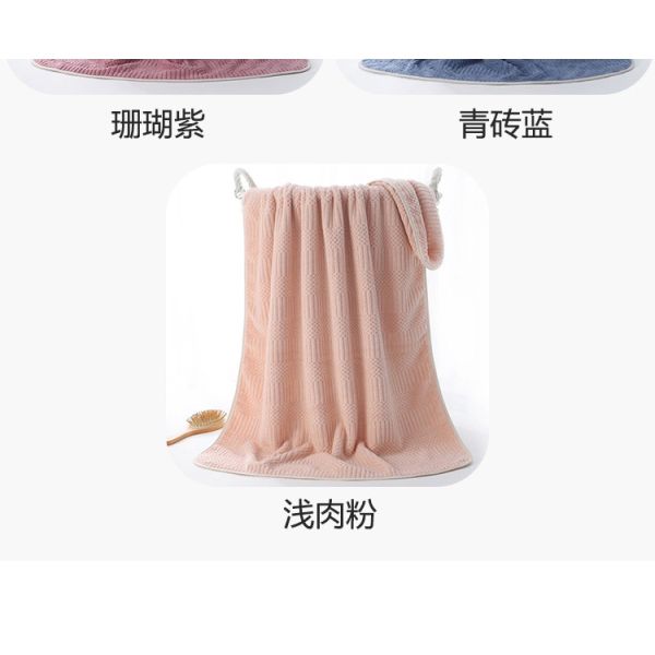 Toalla de baño de microfibra sostenible para el hogar 70*140cm Toalla de playa seca rápida de color sólido