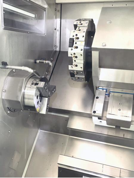 Dual Spindle CNC Turn Mill Machine Hard Rail Power Turret Lathe