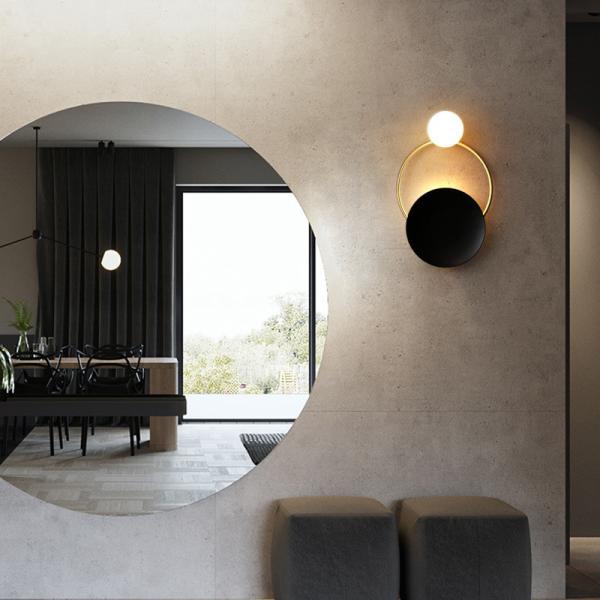 Golden Wall Sconce Lights Fixture Nordic Ring Bedside Lamps wall mount ring light (WH-VR-104)
