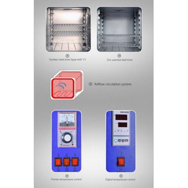 Force Laboratory Hot Air Oven Circulating Temperature Hot Air Drying Chamber 300C
