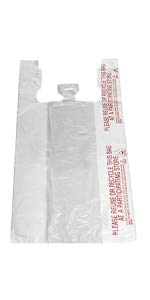 Thank You T-Shirt Bags (350 Count), Plastic - Bulk Shopping Bags, Restaurant Bag - T-Shirt Plastic Bags in Bulk - (11.5