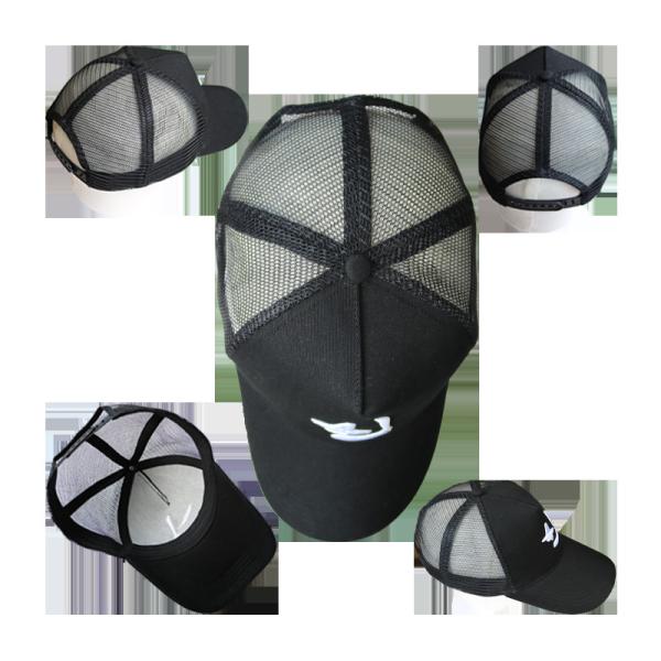 Men 5 Panel Mesh Snapback Sports Caps Embroidered Logo Hat 56cm - 58cm