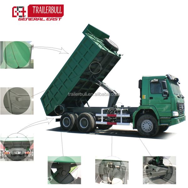 6x4 Dump Truck Mining Ethiopia Sino HOWO 16 20 Cubic Meter 10 Wheel Tipper Truck Used