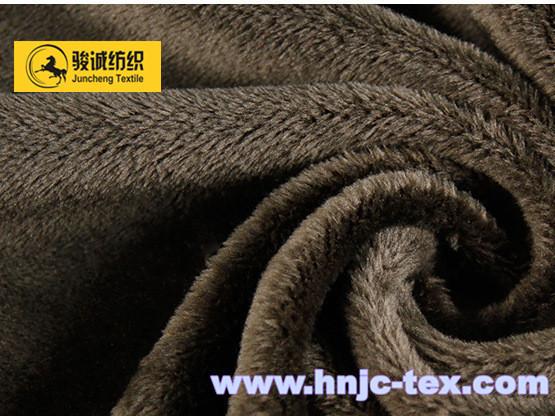 Juncheng wholesale short plush fur stretch soft fabric home textile apparel fabric