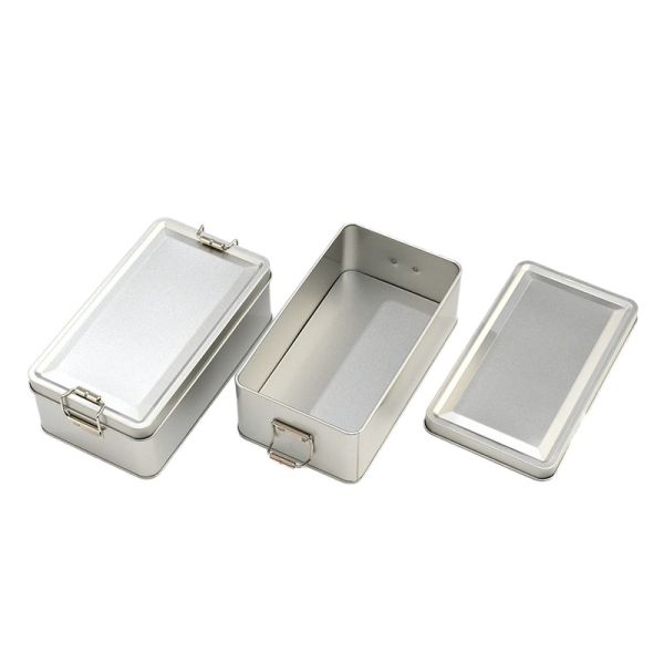 Bakery Use Rectangle Tin Box Tinplate Metal for Cake Chocolate Candy Packaging
