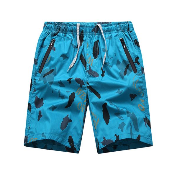 Summer new cotton casual shorts men's sports breathable beach pants