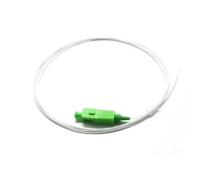 SC APC Pigtail Single Mode 0.9mm G657A1 Fiber Optic Pigtail White Color