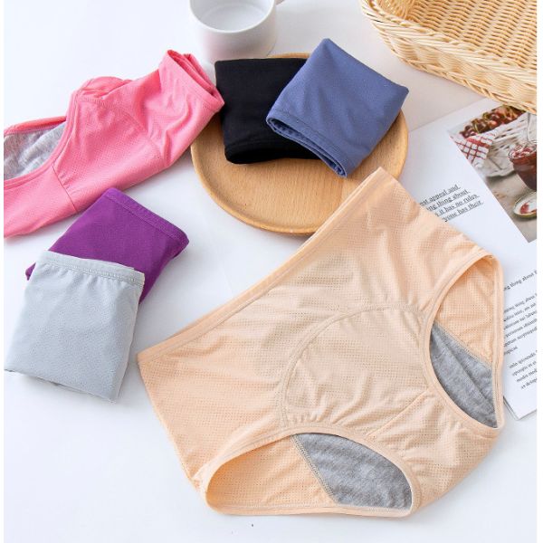 Bamboo Viscose Fabric Leak Proof Period Underwear L-8XL Female 3 Layers