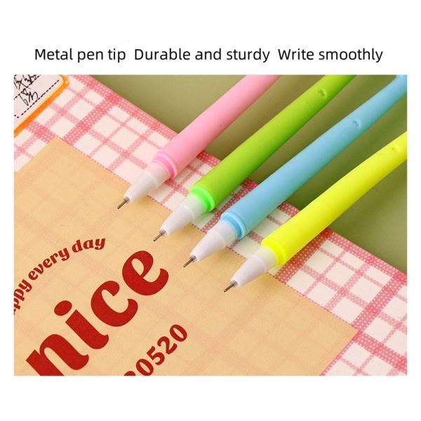 0.5mm Creative Silicon Gift Gel Pen Sun Color Changing Tulip Shape Neutral Pen